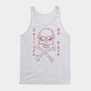 No Passage Skull Crossbones Danger Warning Hazard Bones Risk Tank Top